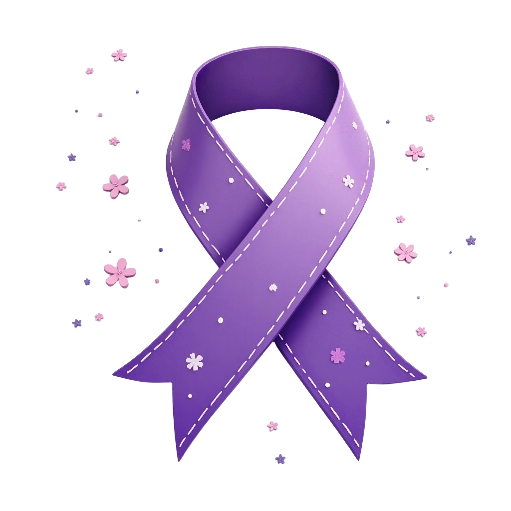 Purple Awareness Ribbon