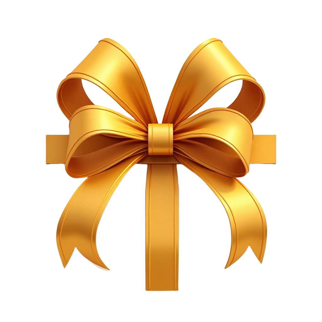 Golden Gift Bow