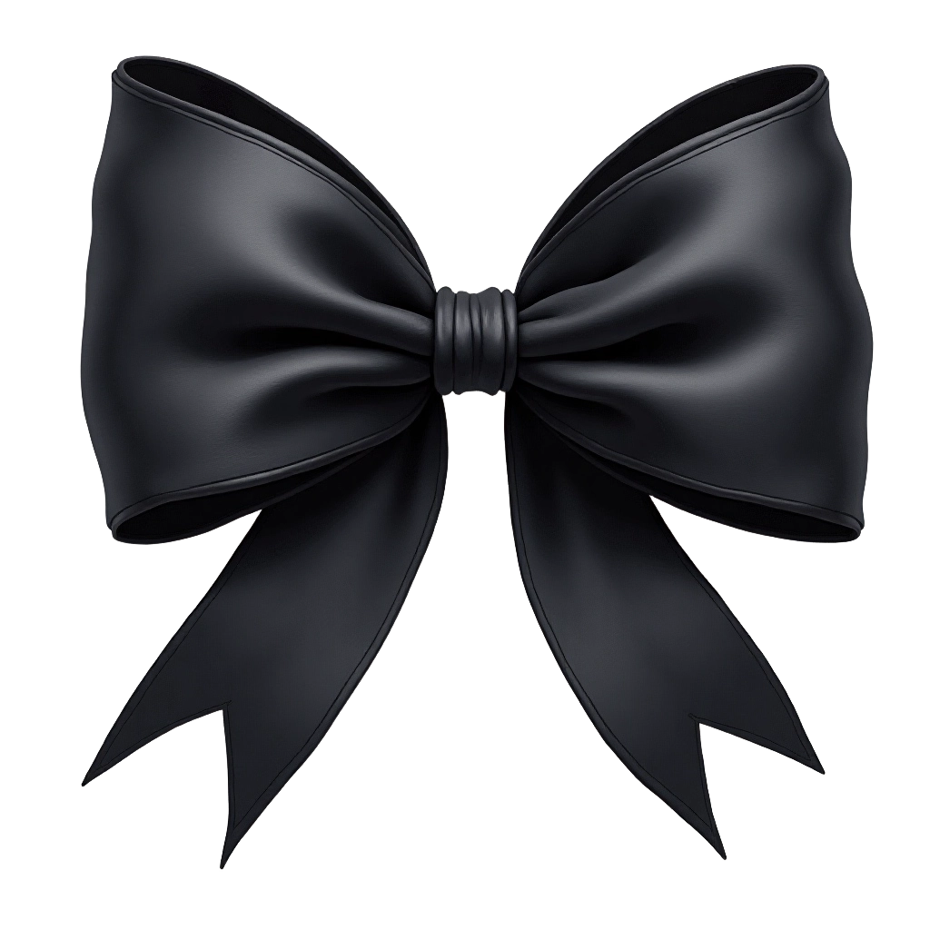 Elegant Black Bow