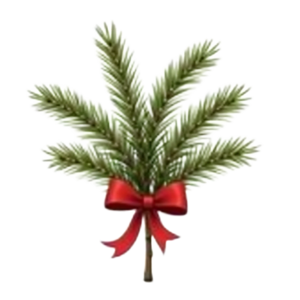 Festive Pine Branch