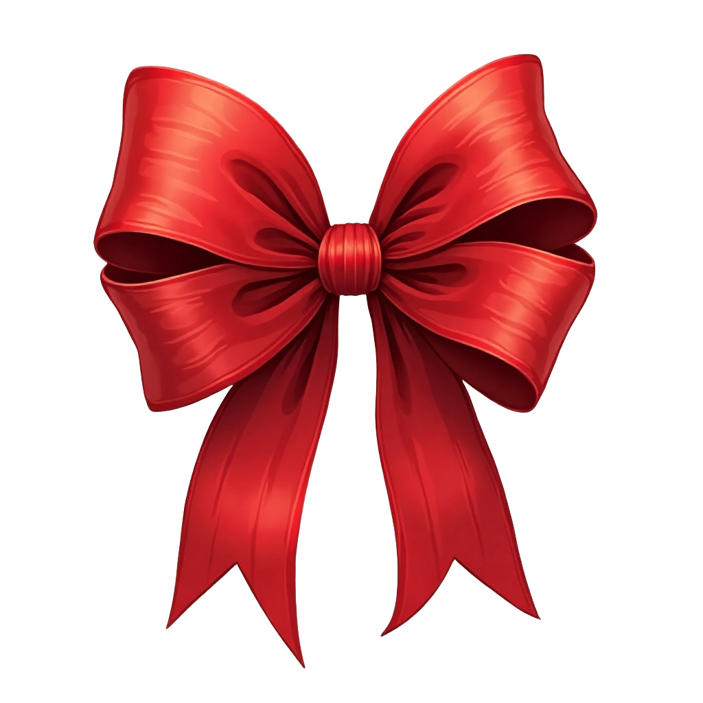 Red Ribbon Bow