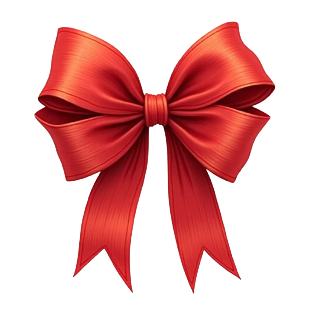 Festive Red Bow