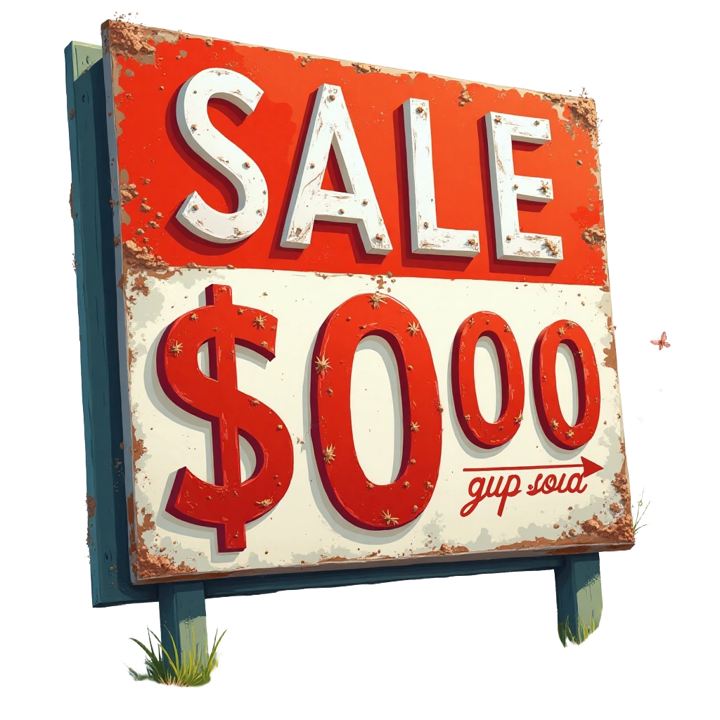 Vintage Sale Sign