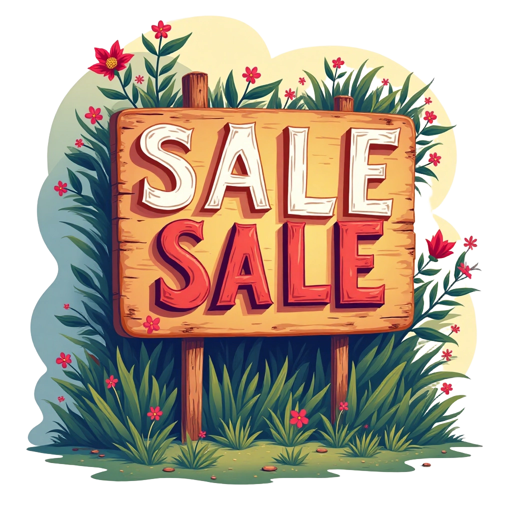 Garden Sale Sign