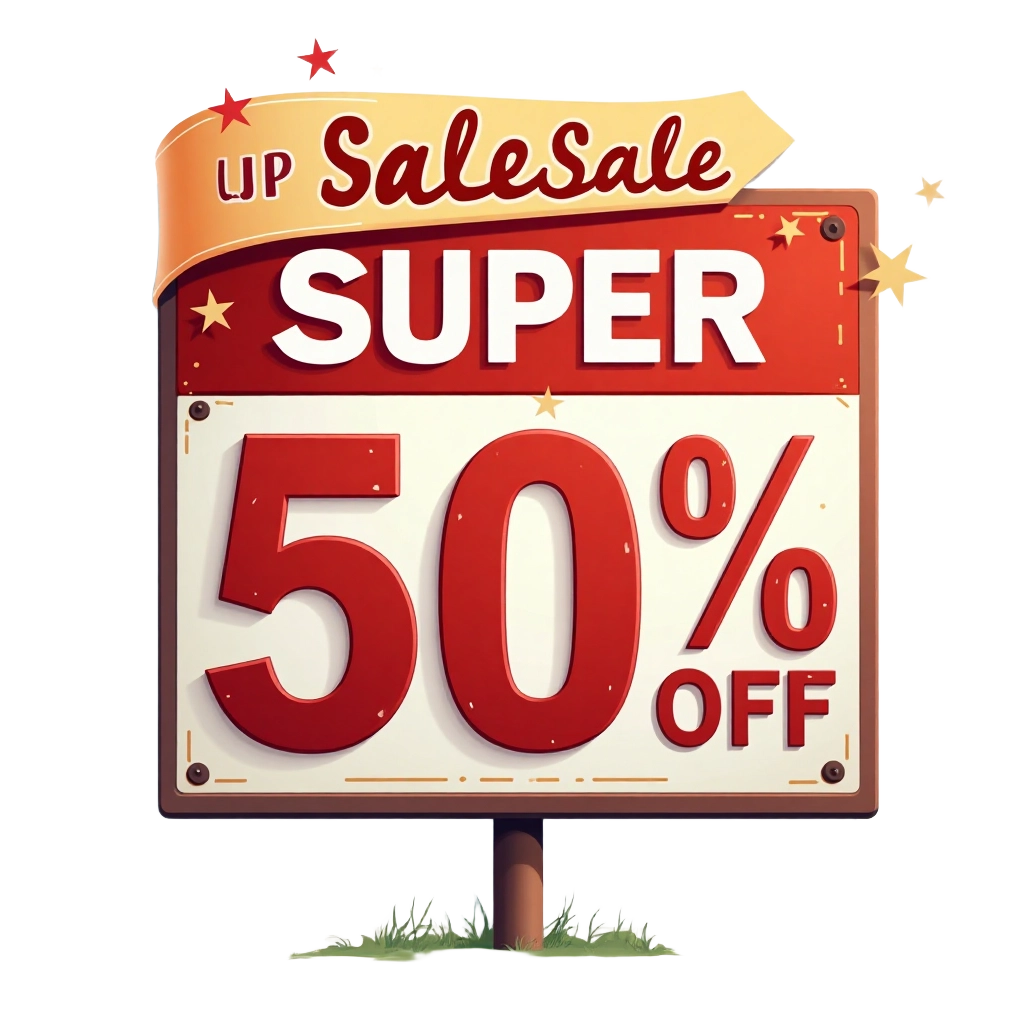 Super Sale Up to 50% Off