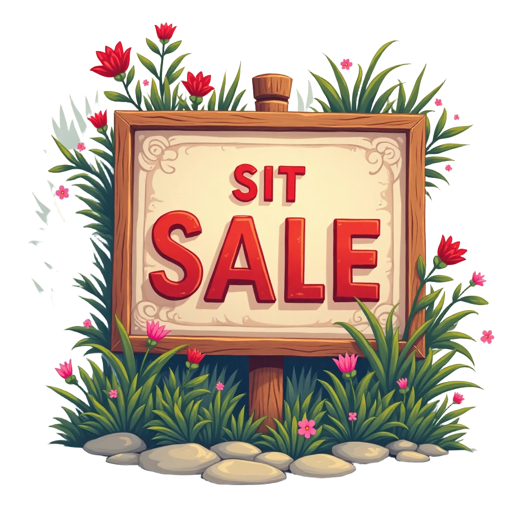 Garden Sale Sign