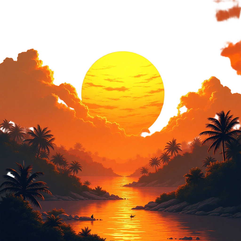 Tropical Sunset Paradise