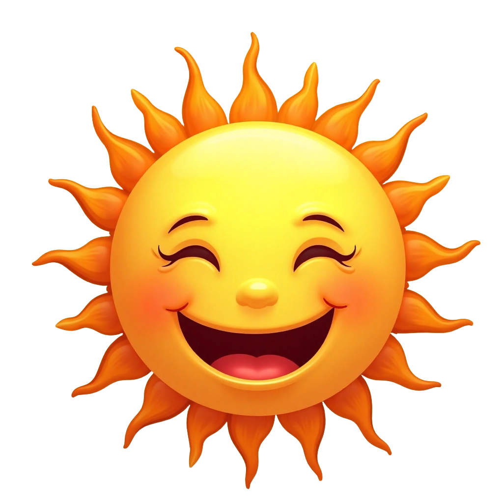 Happy Sun Emoji