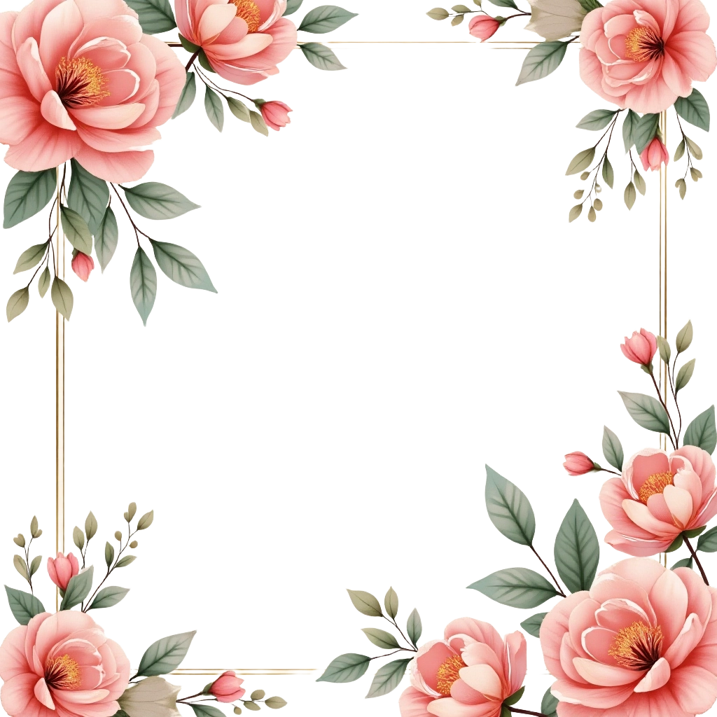 Elegant Floral Frame