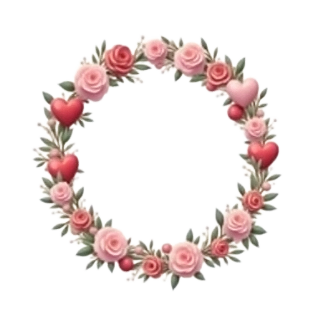 Romantic Floral Wreath