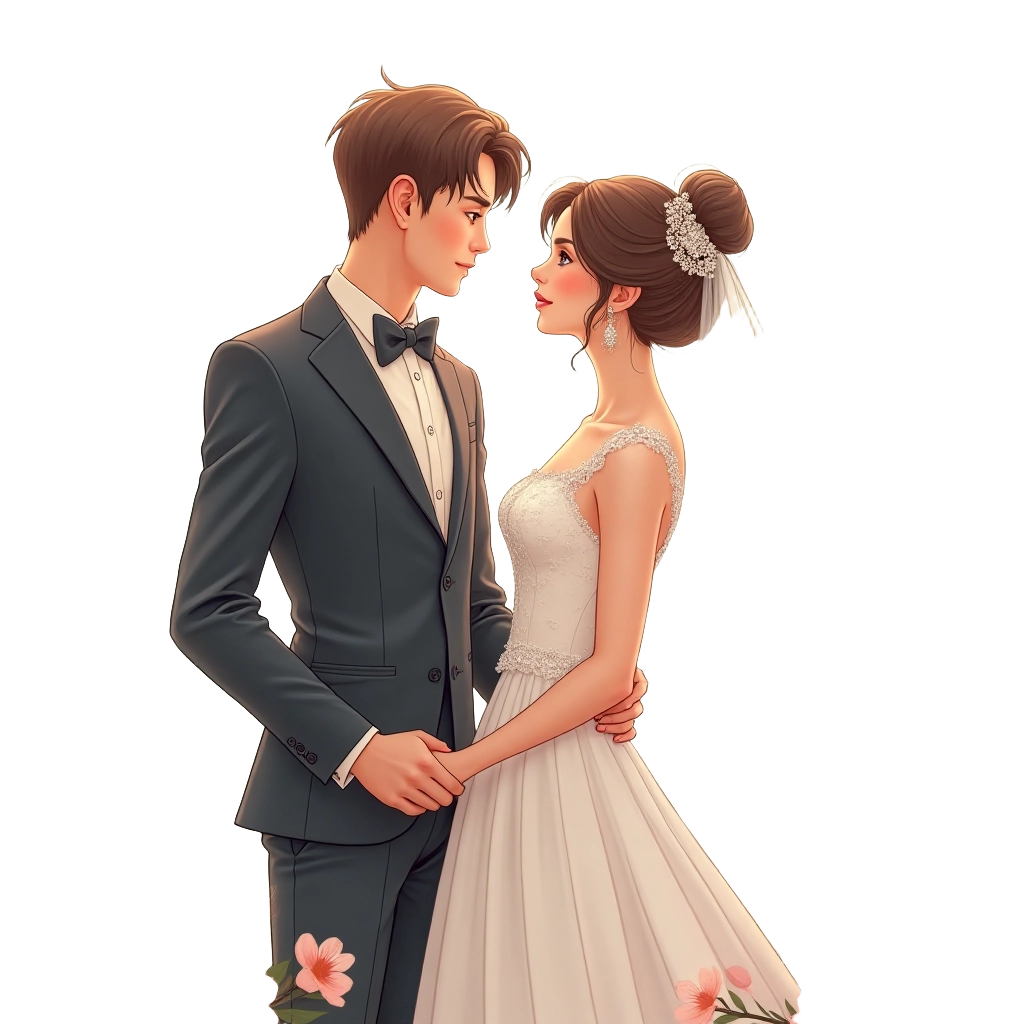 Elegant Wedding Couple