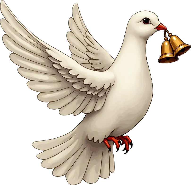 Peace Dove with Bell