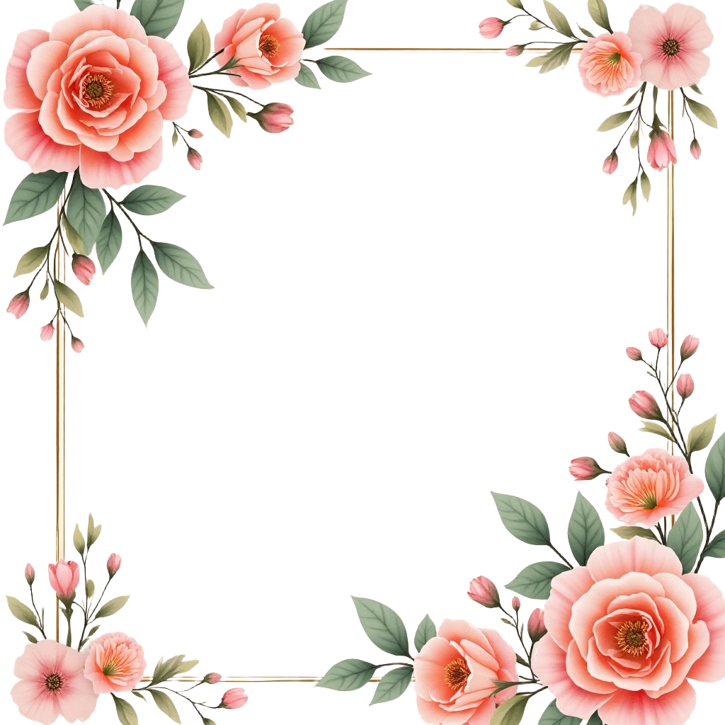 Elegant Floral Frame