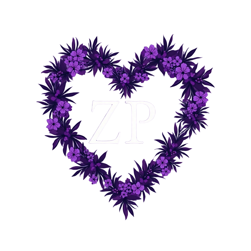 ZP Floral Heart Emblem