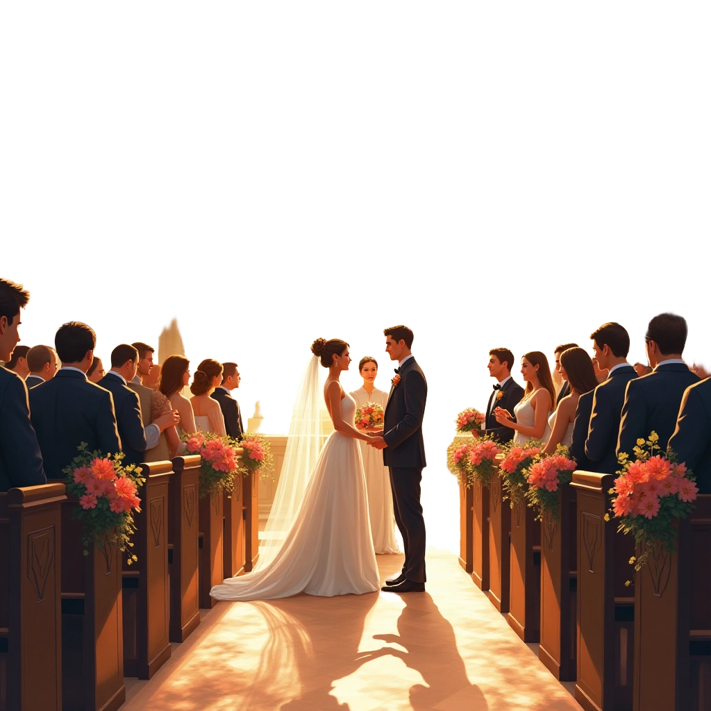 Wedding Ceremony in a Church