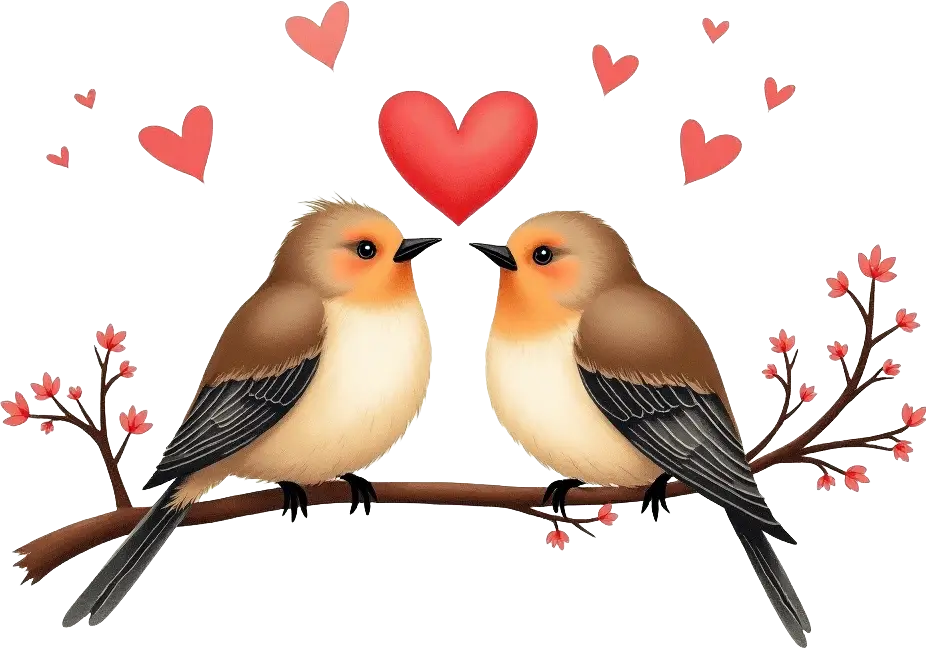 Lovebirds in Harmony