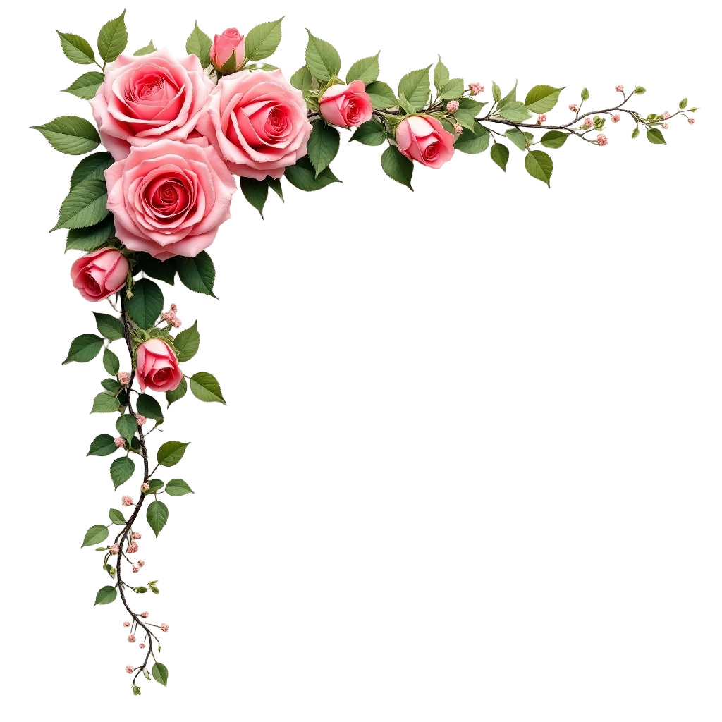 Elegant Rose Corner Decoration