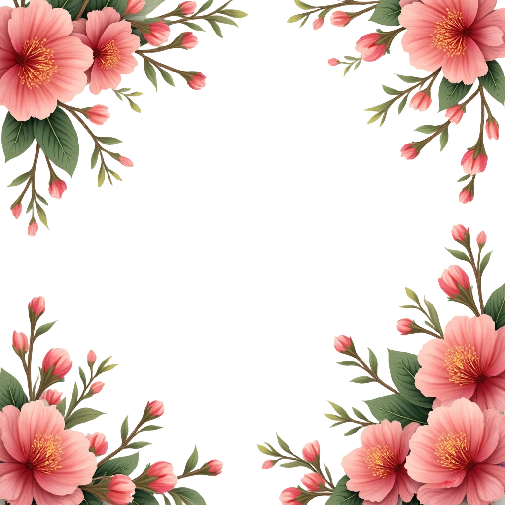 Elegant Floral Frame