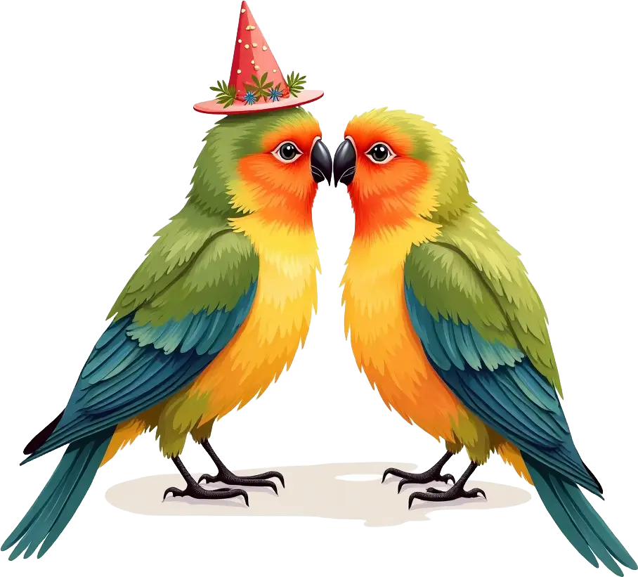 Celebratory Parrots