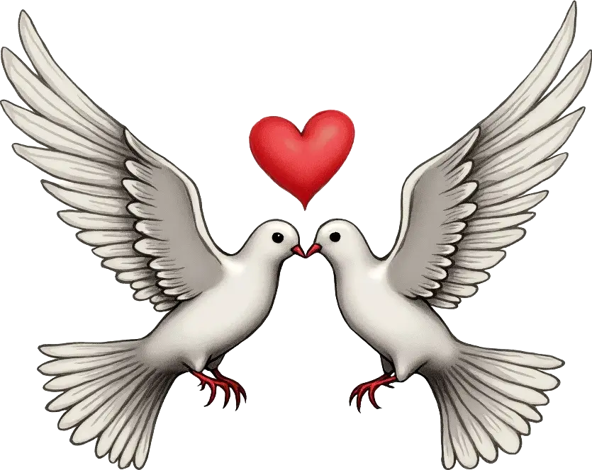 Doves with Heart