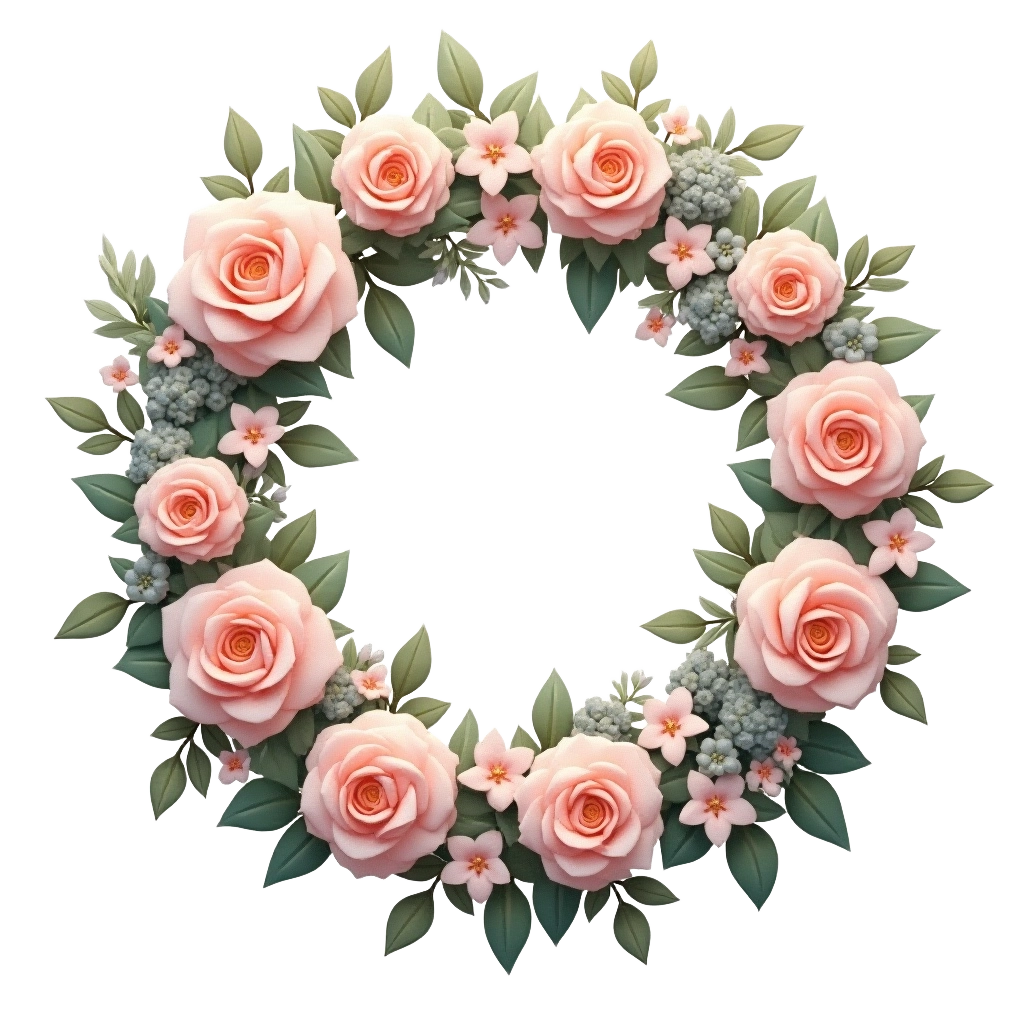 Elegant Rose Wreath