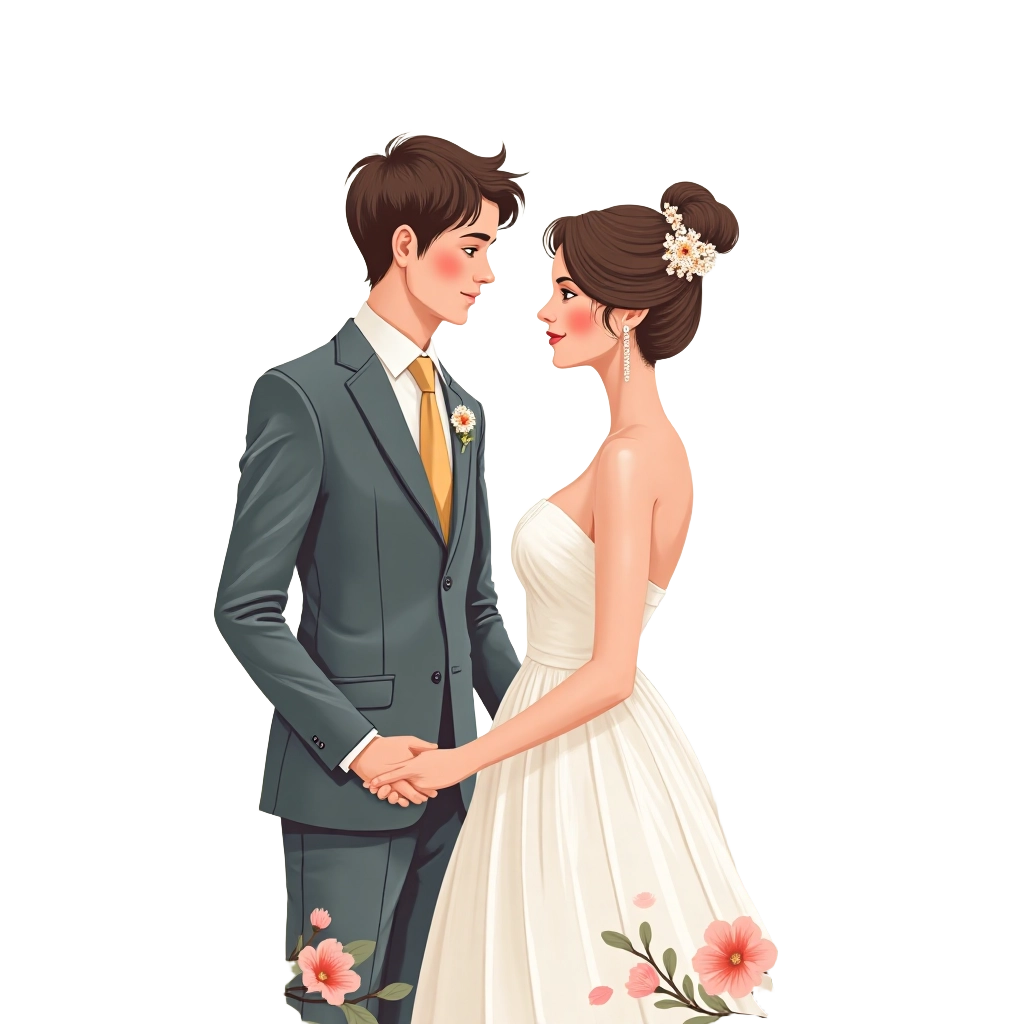 Elegant Wedding Couple