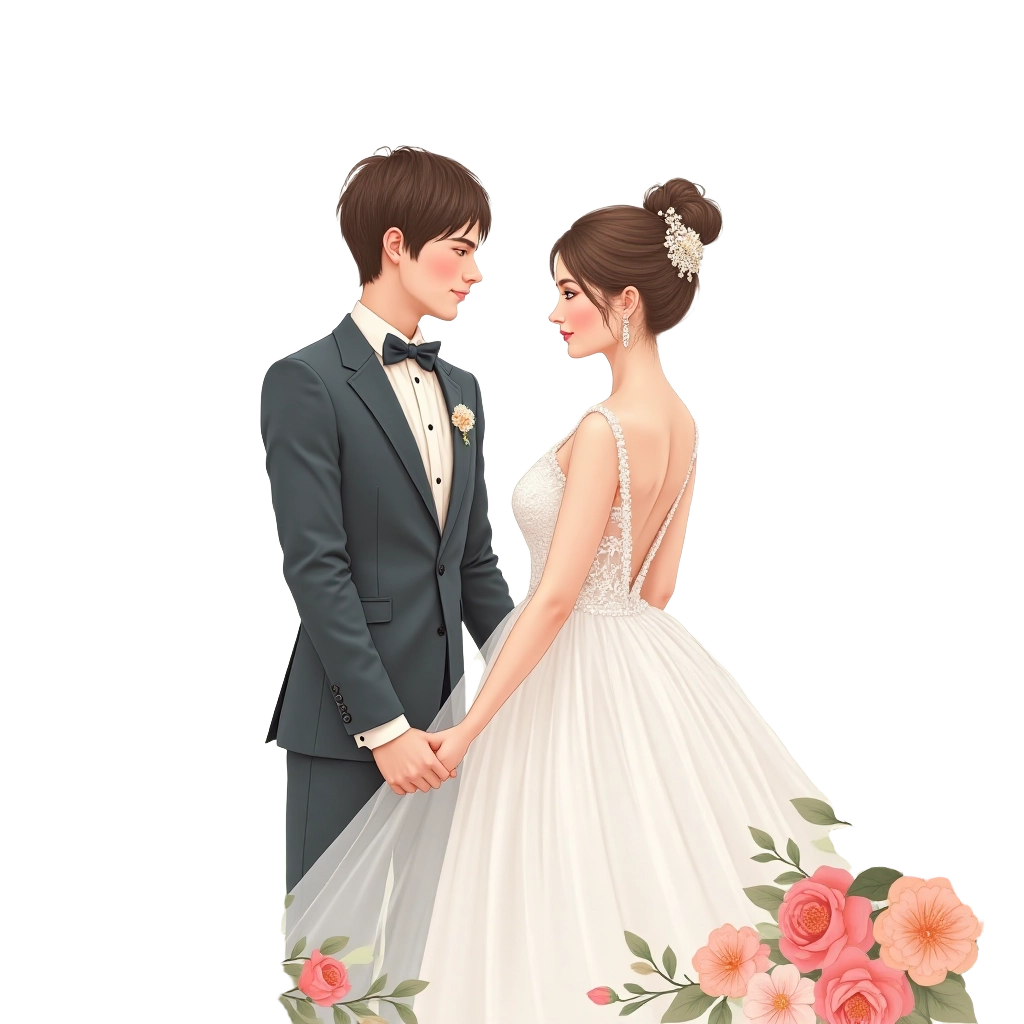 Elegant Wedding Couple