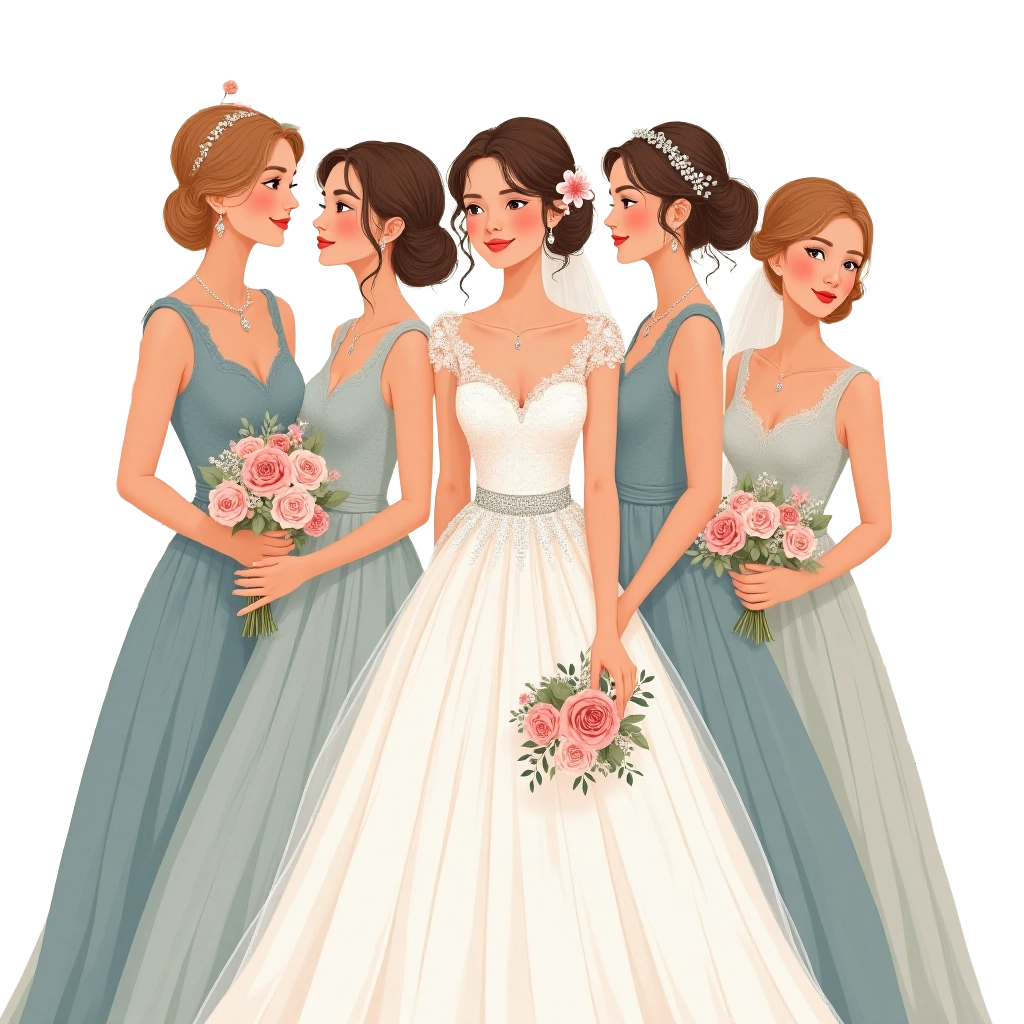 Elegant Bridal Party