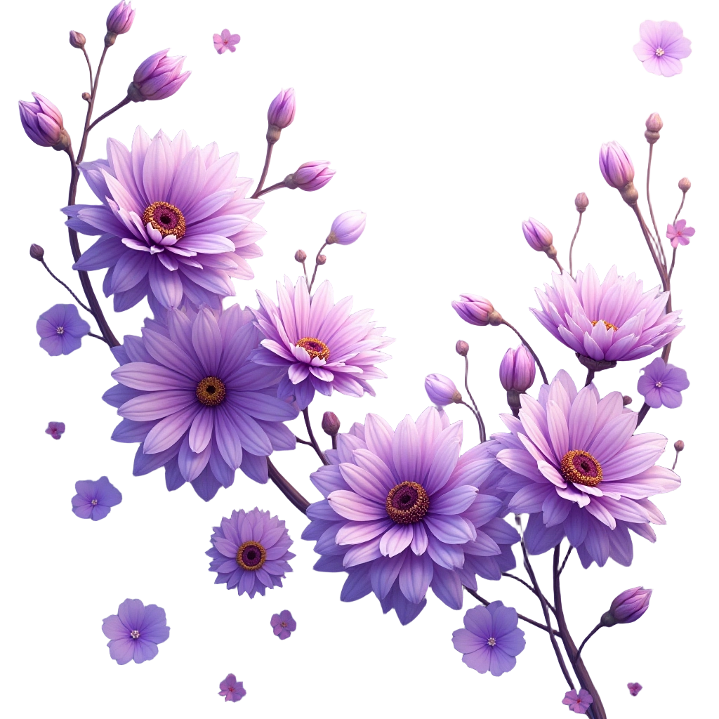 Elegant Purple Floral Arrangement