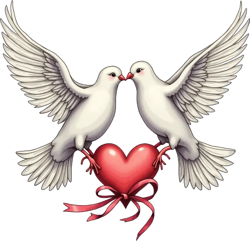 Doves with Heart