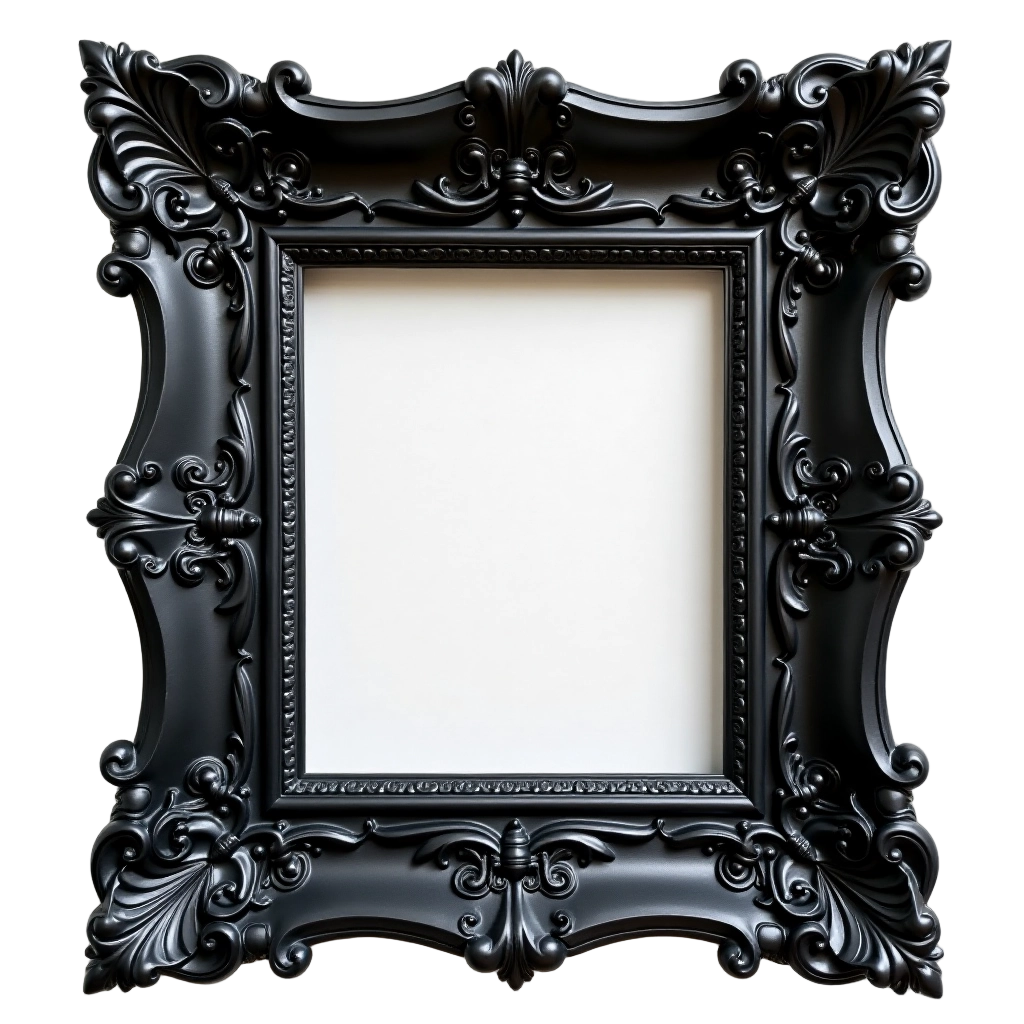 Ornate Black Picture Frame