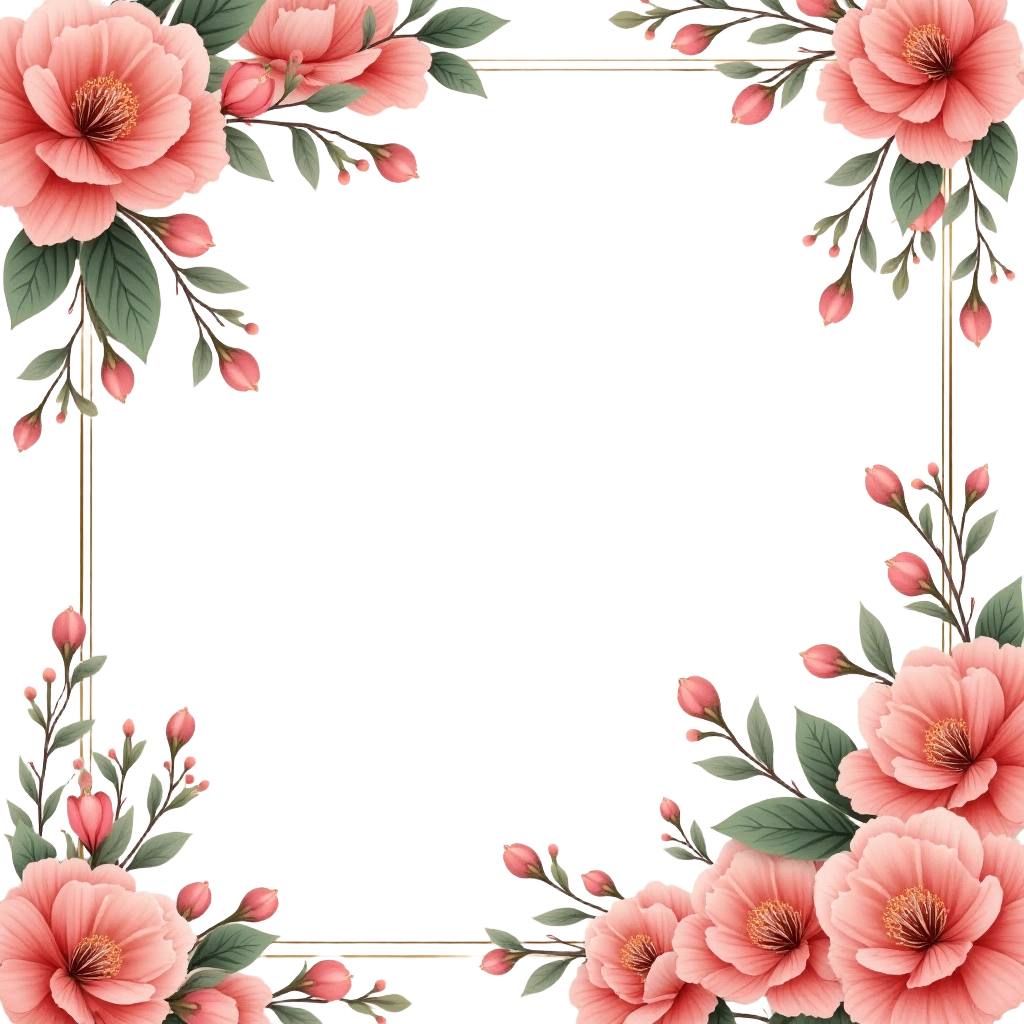 Elegant Floral Frame