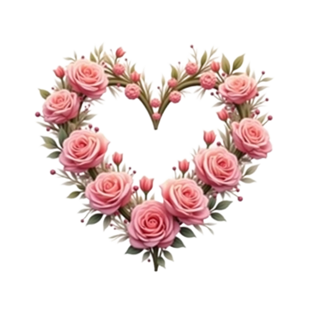 Heart-Shaped Rose Wreath