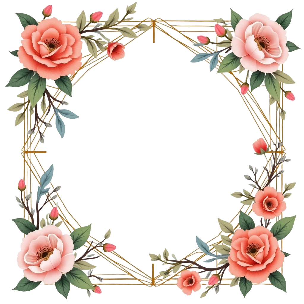 Elegant Floral Frame