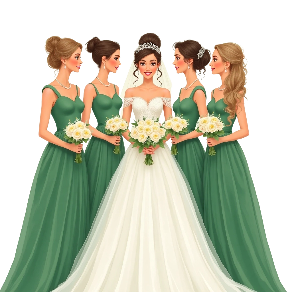 Elegant Bridal Party