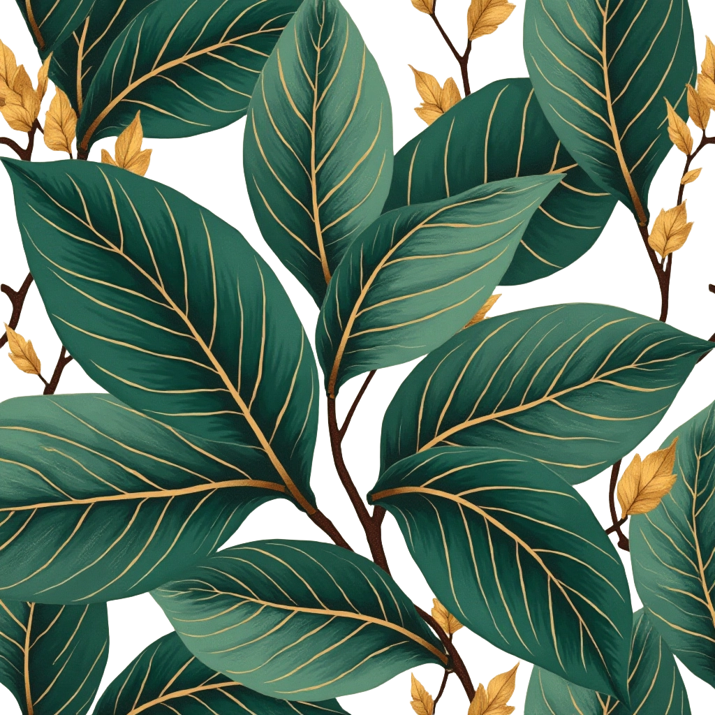 Golden Veined Leaves