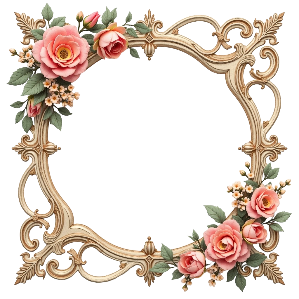 Vintage Floral Frame