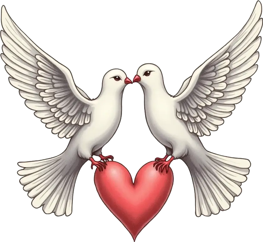 Doves with Heart