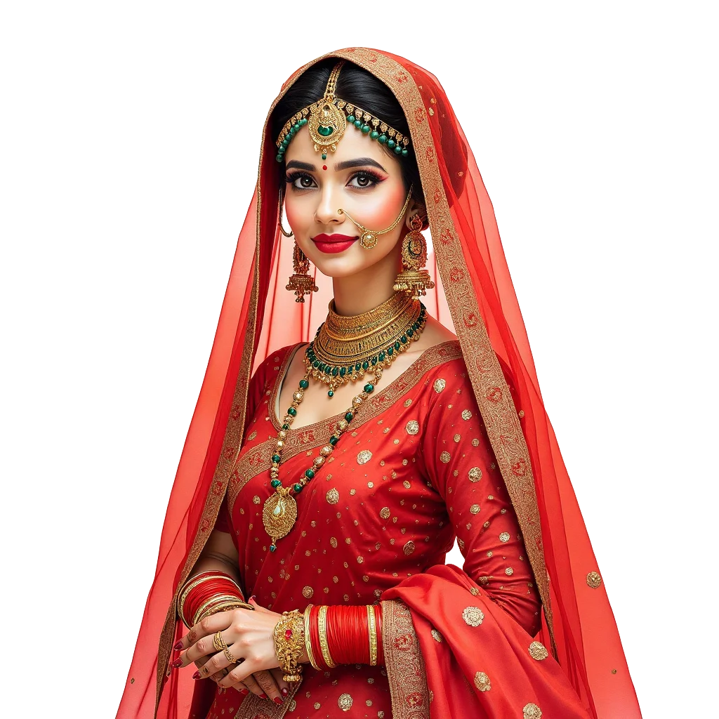 Traditional Indian Bridal Attire