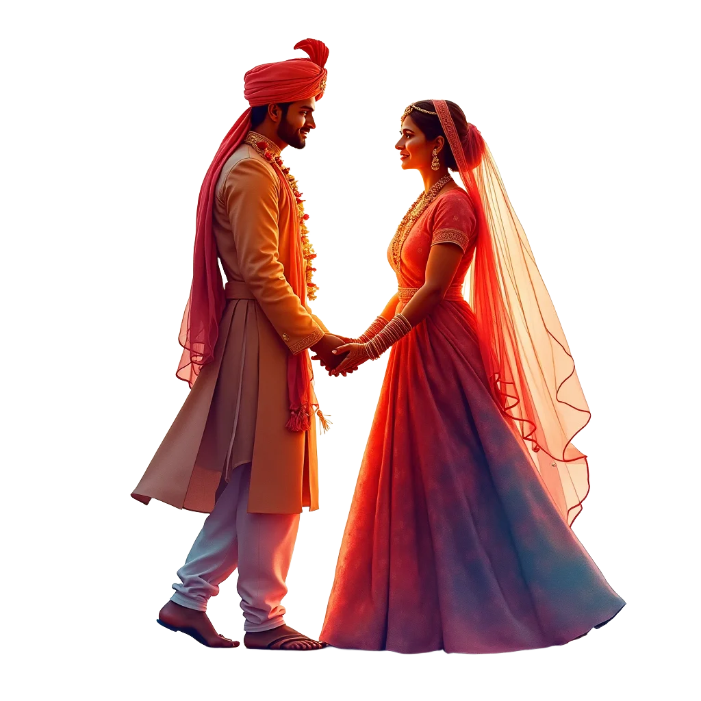 Traditional Indian Wedding Couple