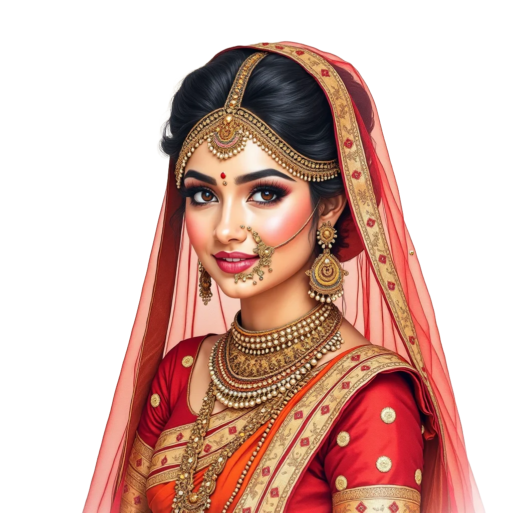 Traditional Indian Bridal Attire