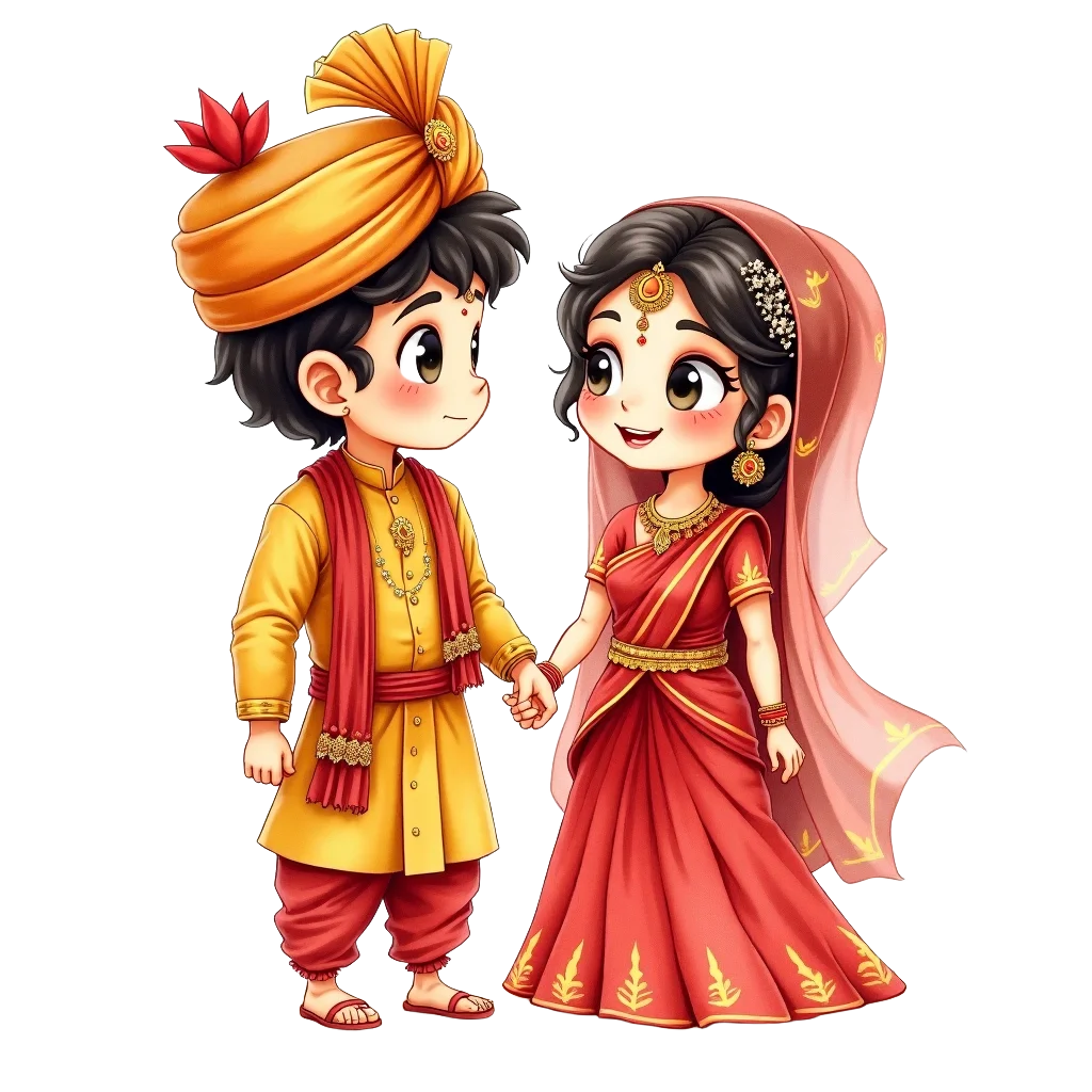 Traditional Indian Wedding Couple