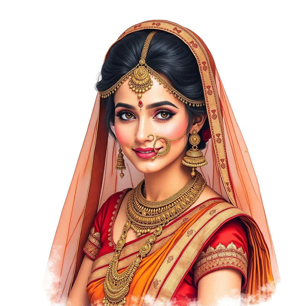 Traditional Indian Bridal Portrait