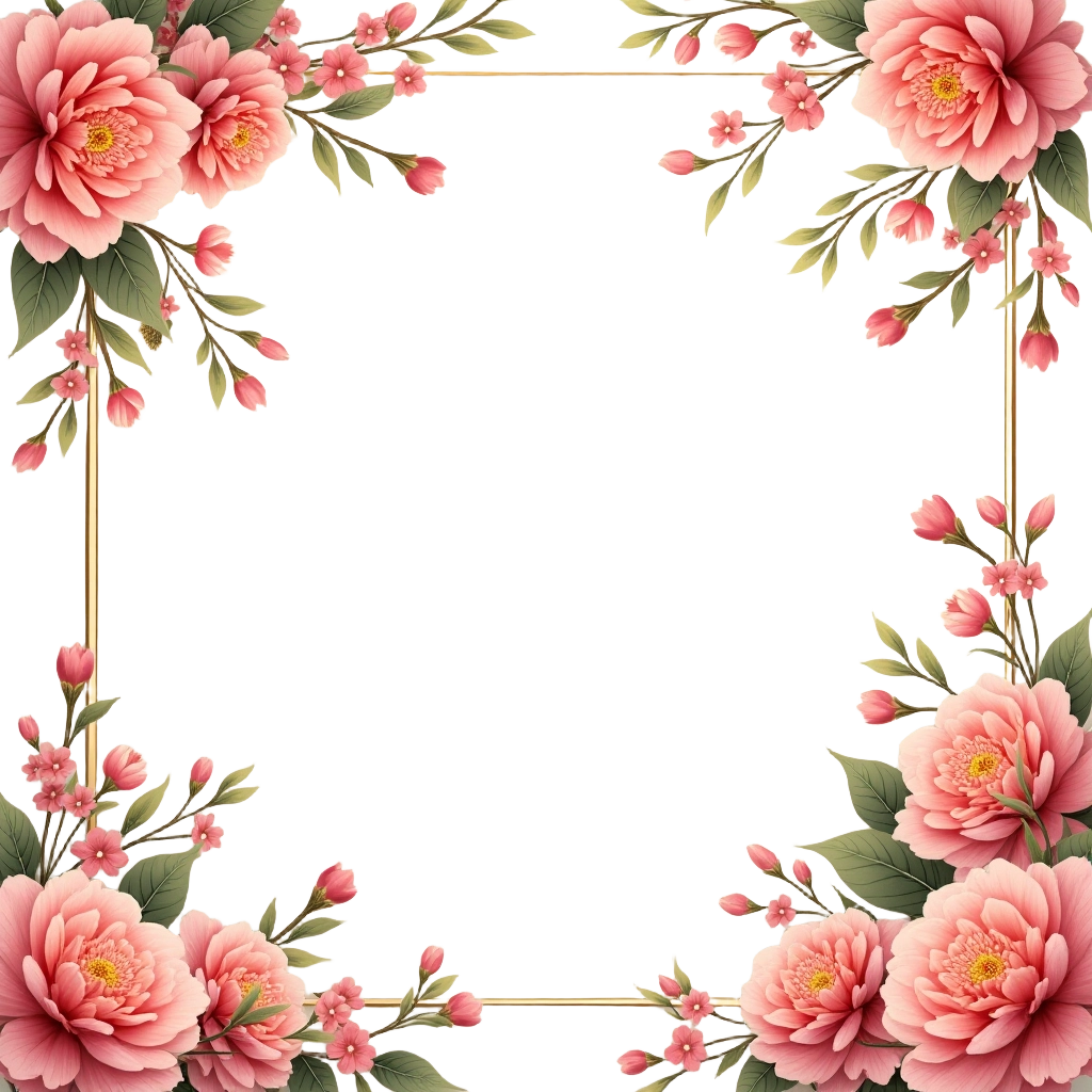 Elegant Floral Frame