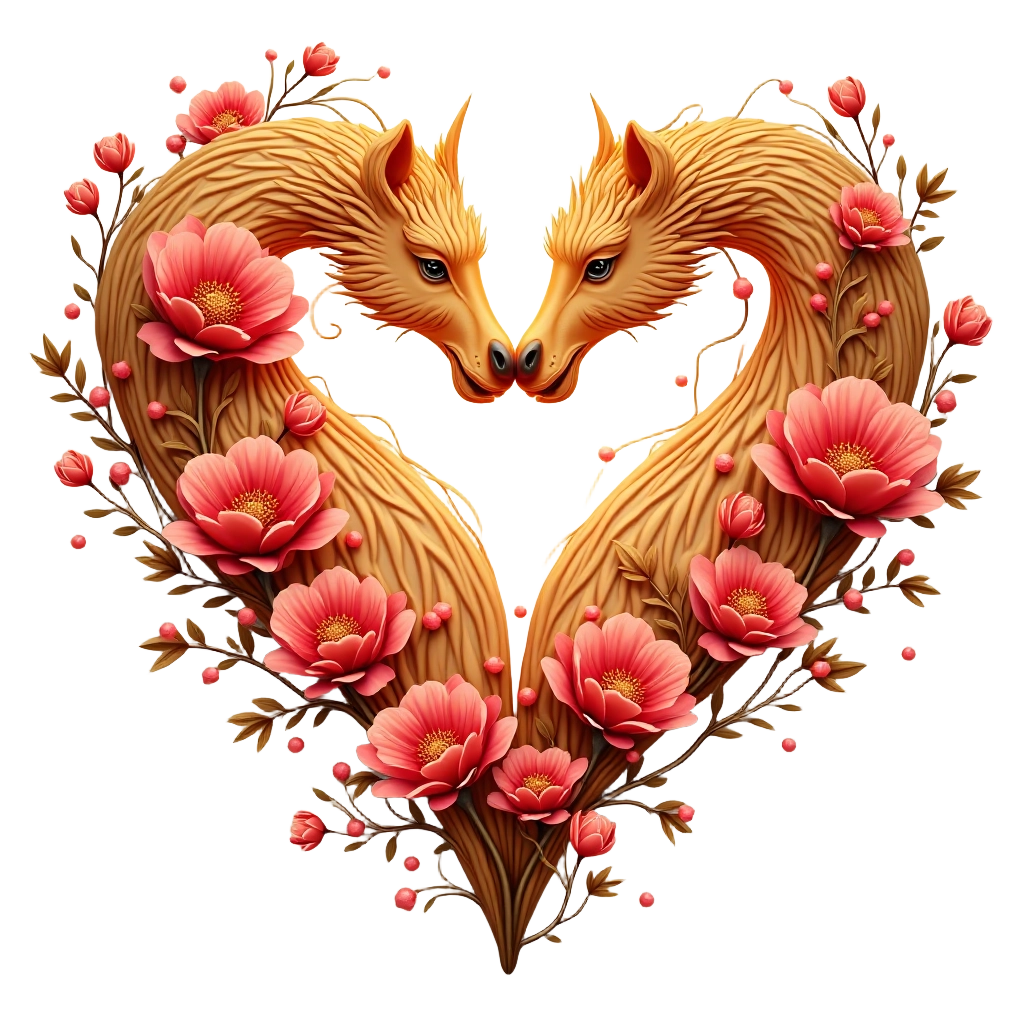 Golden Foxes in Love