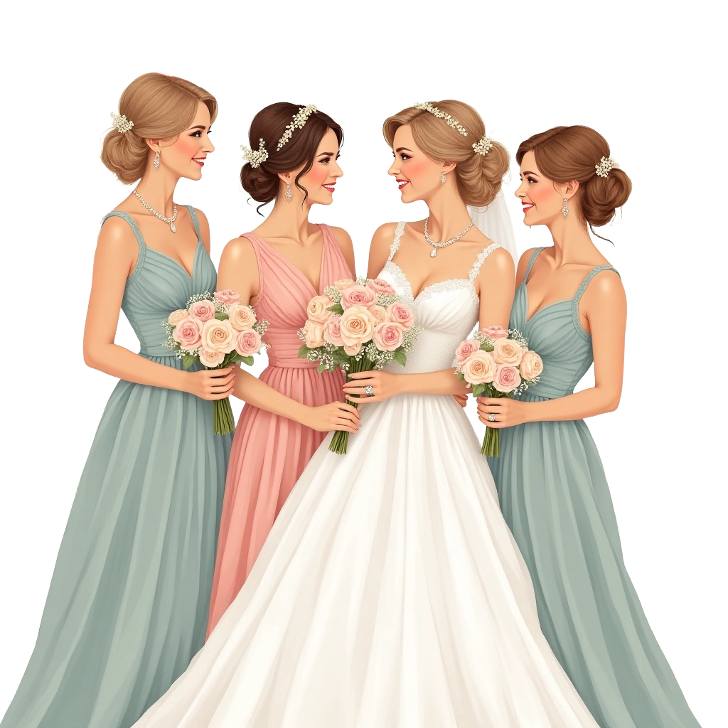 Elegant Bridal Party