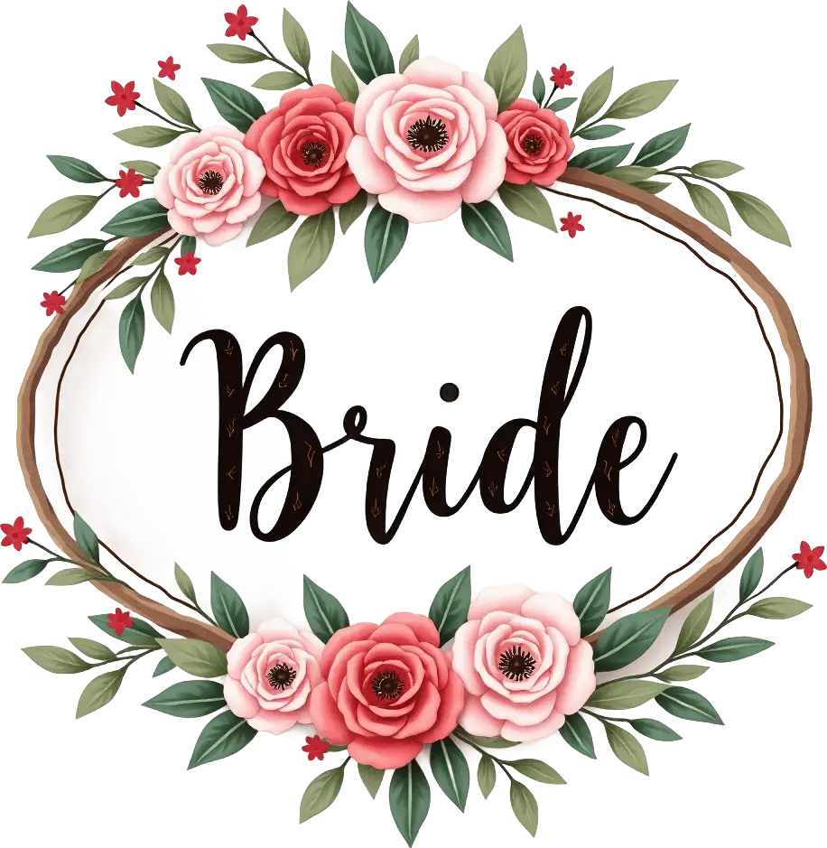 Elegant Floral Bride Wreath