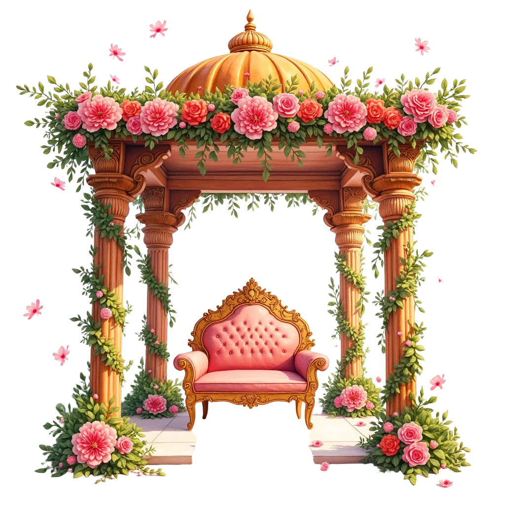 Elegant Floral Pavilion