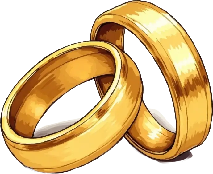 Golden Wedding Rings