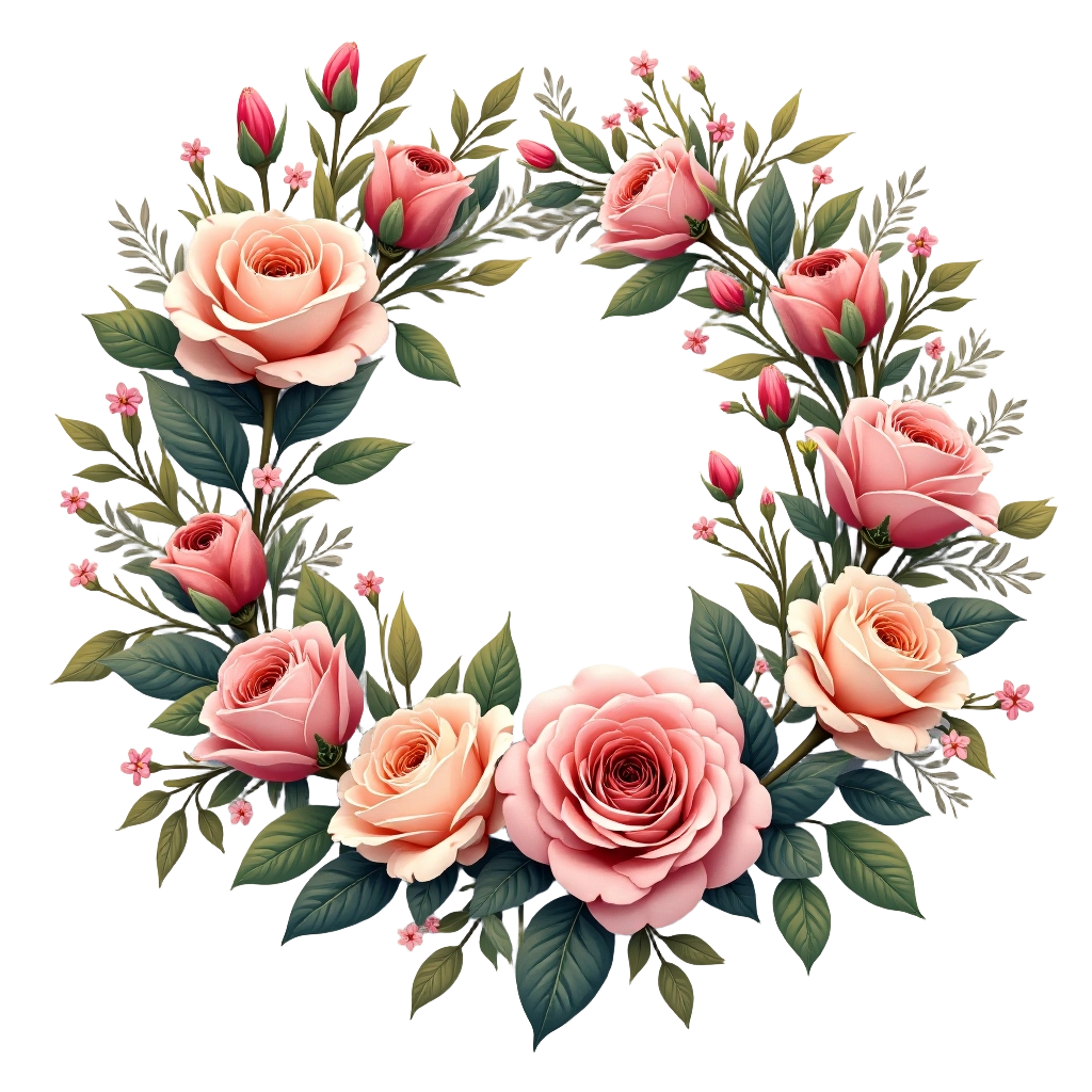 Elegant Floral Wreath